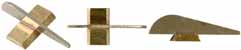 Front Sight,
high blade, .050" thick nickel silver,
standard 3/8" dovetail brass base
